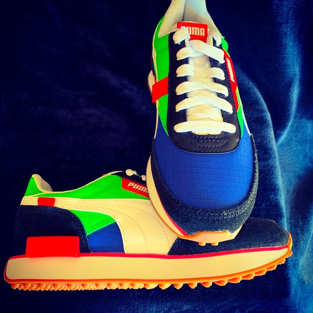 Puma Future Rider Play On Fluo Green